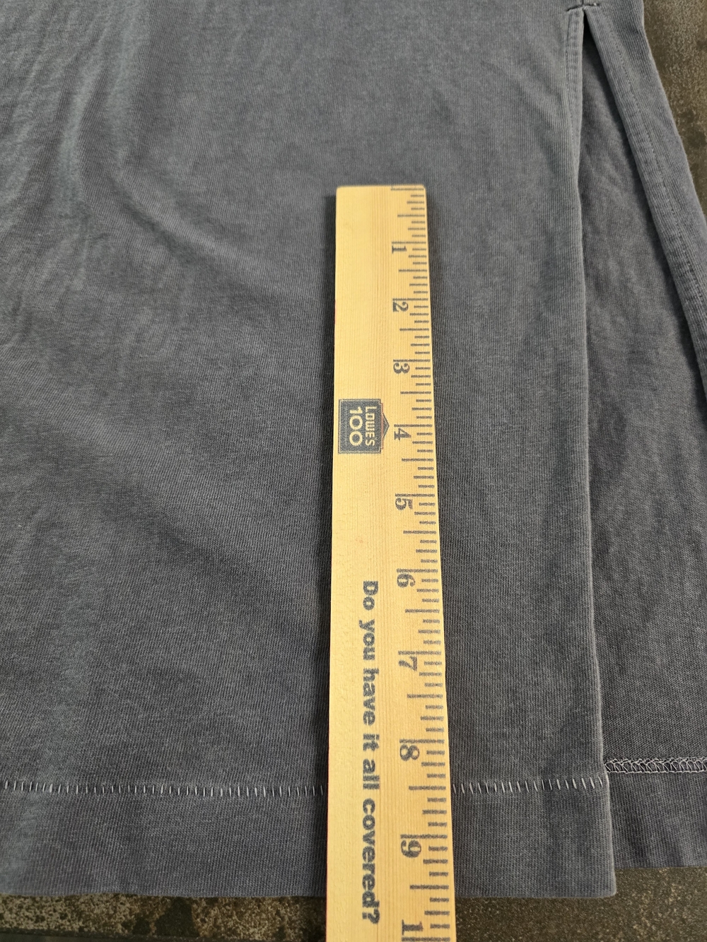 Old Navy Short-Sleeve Midi T-Shirt Dress Gray/blue Cotton Acid Wash Women - Picture 8 of 9